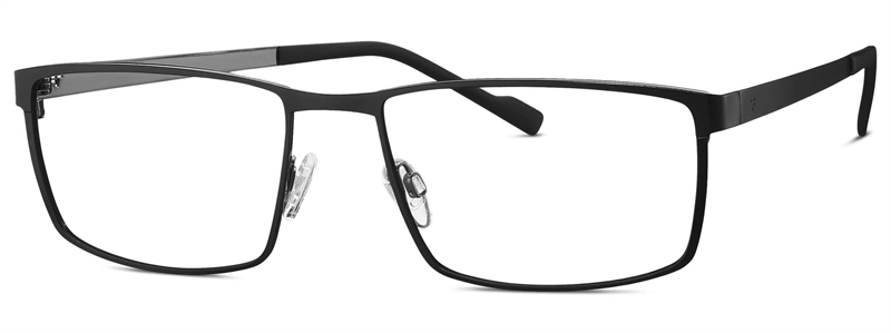 Titanflex 820944 Brillestel (Form: Firkantet - Farve: Sort)