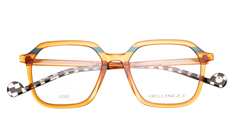BELLINGER LESS-ACE-2340 Brillestel (Form: Summerbird - Farve: Orange)