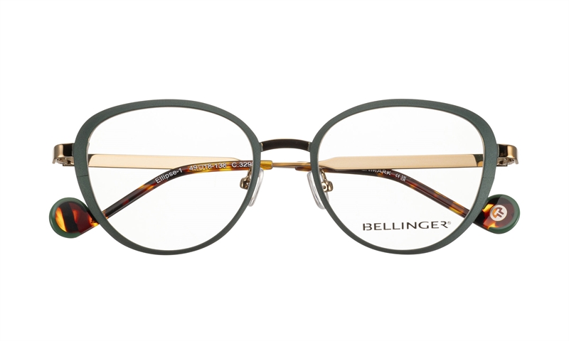 BELLINGER ELLIPSE-1 Brillestel (Form: Cat Eye - Farve: Grøn)