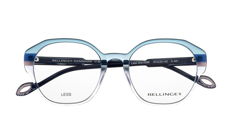 BELLINGER LESS-ACE-2588 Brillestel (Form: Cat Eye - Farve: Blå)