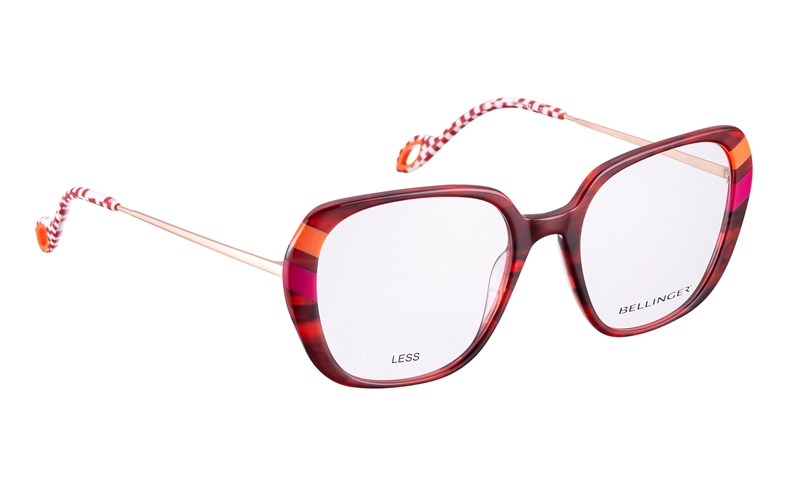 BELLINGER LESS-2589 Brillestel (Form: Summerbird - Farve: Rød)