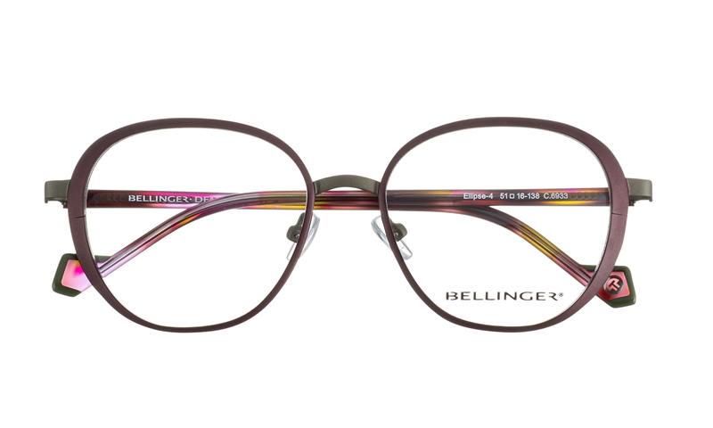 BELLINGER ELLIPSE-4 Brillestel (Form: Summerbird - Farve: Lilla)