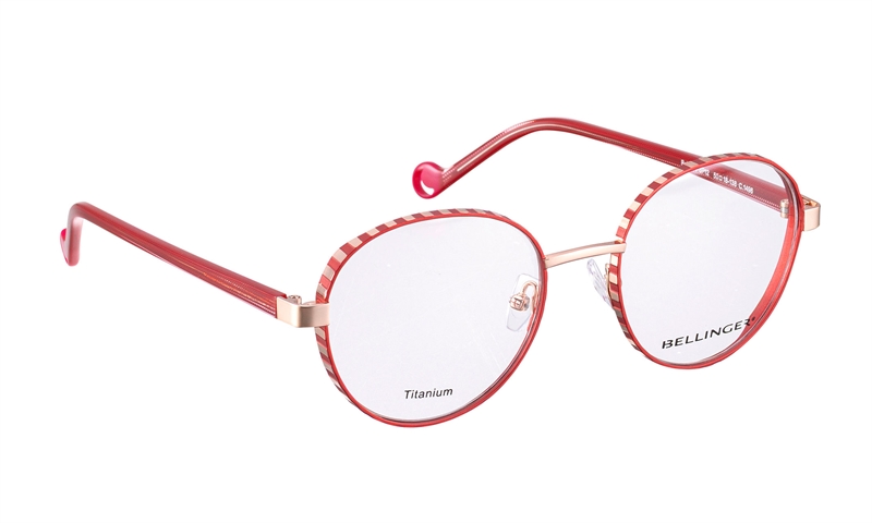 BELLINGER BOLDLINE-SP12 Brillestel (Form: Firkantet - Farve: Rød)