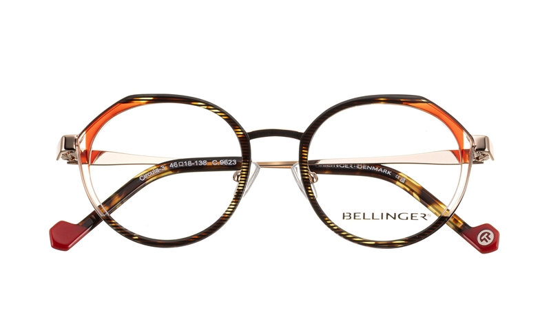 BELLINGER CIRCULA-3 Brillestel (Form: Summerbird - Farve: Guld)