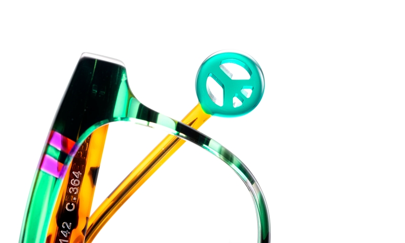 BELLINGER PEACE Brillestel (Form: Firkantet - Farve: Grøn)