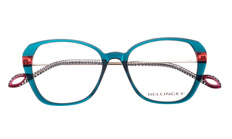 BELLINGER LESS-2480 Brillestel (Form: Summerbird - Farve: Grøn)