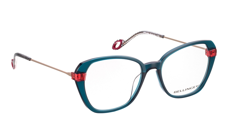BELLINGER LESS-2480 Brillestel (Form: Summerbird - Farve: Grøn)