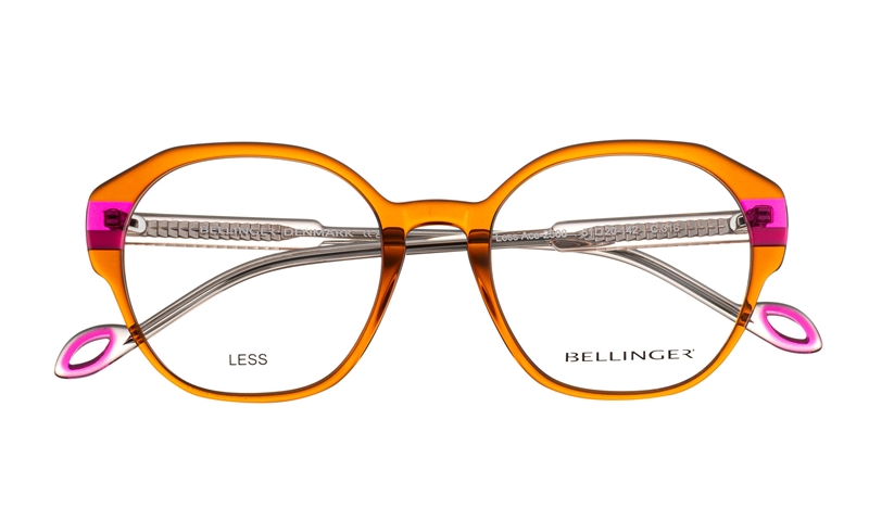 BELLINGER LESS-ACE-2588 Brillestel (Form: Cat Eye - Farve: Orange)