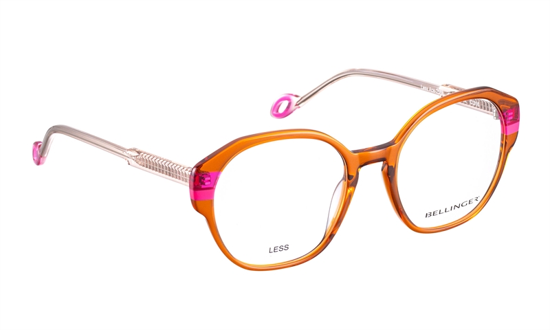 BELLINGER LESS-ACE-2588 Brillestel (Form: Cat Eye - Farve: Orange)