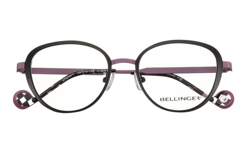BELLINGER ELLIPSE-1 Brillestel (Form: Cat Eye - Farve: Sort)