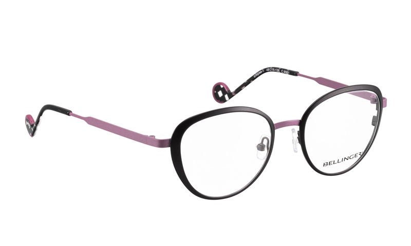 BELLINGER ELLIPSE-1 Brillestel (Form: Cat Eye - Farve: Sort)