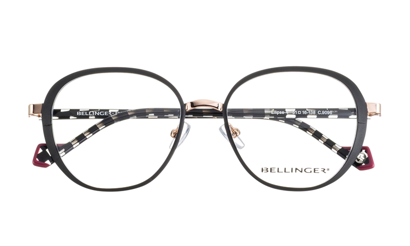 BELLINGER ELLIPSE-4 Brillestel (Form: Summerbird - Farve: Sort)