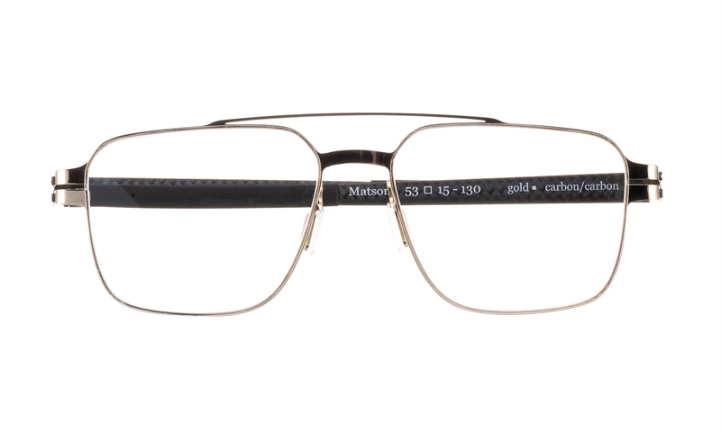 BLAC MATSON Brillestel (Form: Firkantet - Farve: Guld)
