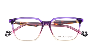 BELLINGER JUST-LAUGH Brillestel (Form: Firkantet - Farve: Lilla)