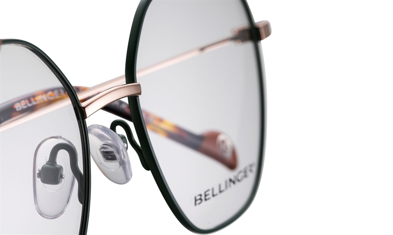 BELLINGER LESS-TITANIUM-2 Brillestel (Form: Summerbird - Farve: Grøn)