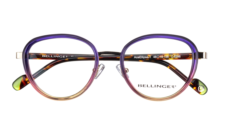 BELLINGER ACEELLIPSE-1 Brillestel (Form: Cat Eye - Farve: Lilla)