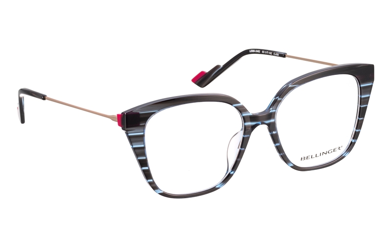 BELLINGER LESS-2482 Brillestel (Form: Cat Eye - Farve: Blå)