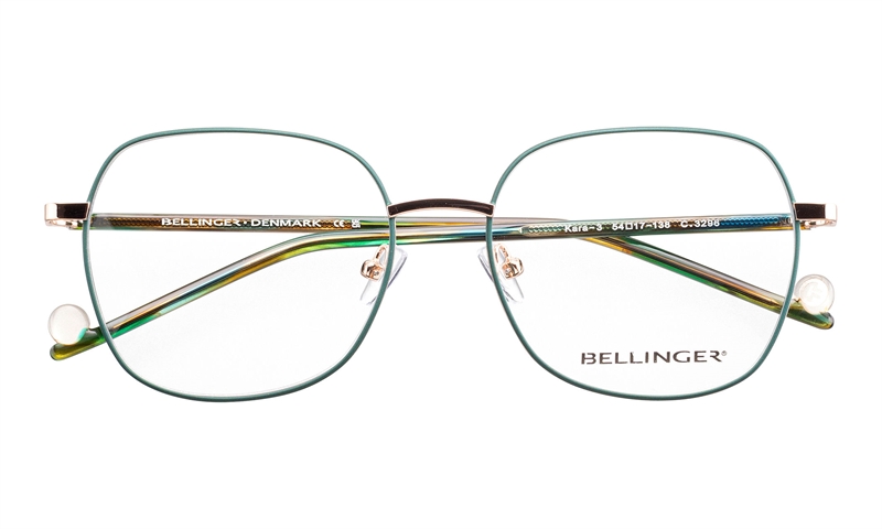 BELLINGER KARA-3 Brillestel (Form: Summerbird - Farve: Grøn)