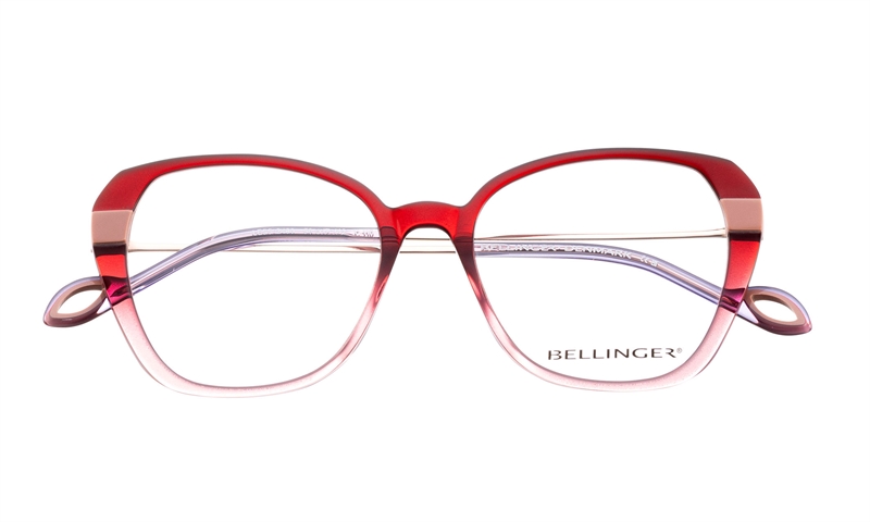 BELLINGER LESS-2480 Brillestel (Form: Summerbird - Farve: Rød)