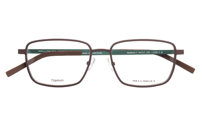 BELLINGER BOLDLINE-7 Brillestel (Form: Firkantet - Farve: Brun)
