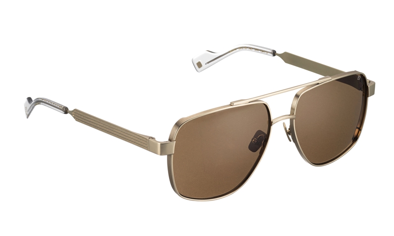 ENTOURAGE OF 7 ISAMU Solbrille (Form: Firkantet - Farve: Guld)