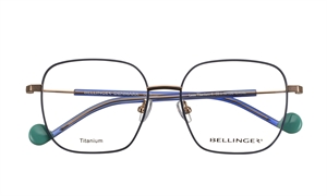 BELLINGER LESS-TITANIUM-4 Brillestel (Form: Firkantet - Farve: Blå)