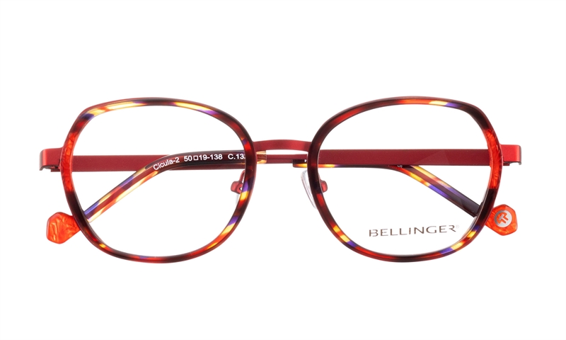 BELLINGER CICULA-2 Brillestel (Form: Summerbird - Farve: Rød)