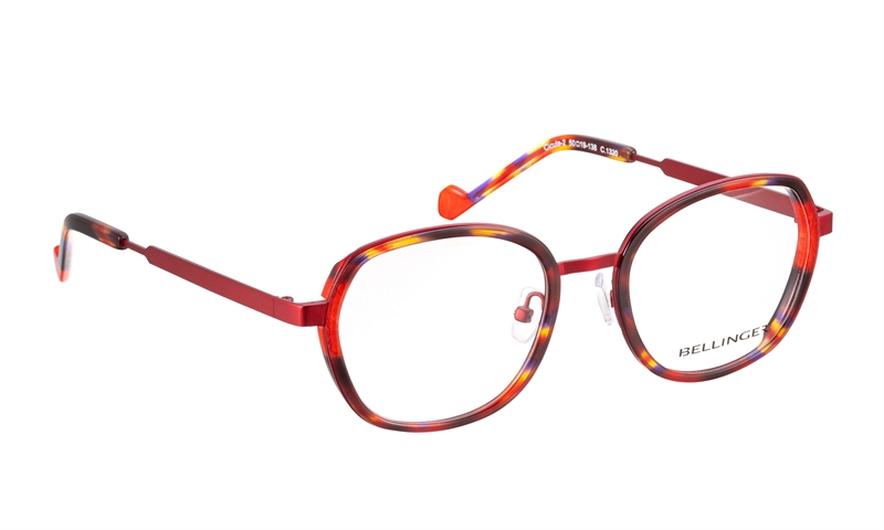 BELLINGER CICULA-2 Brillestel (Form: Summerbird - Farve: Rød)