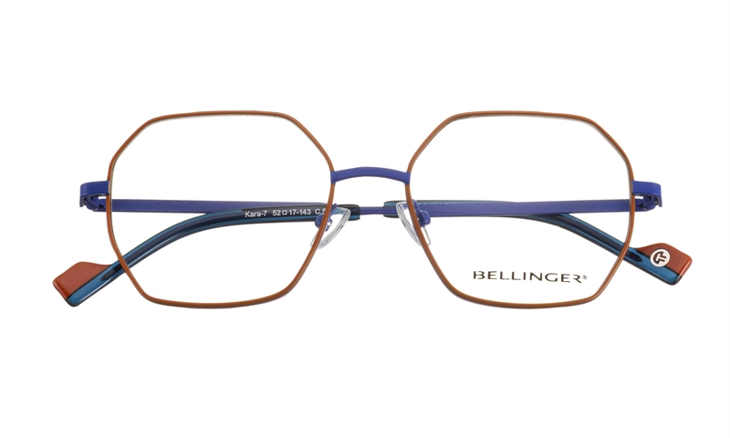 BELLINGER KARA-7 Brillestel (Form: Summerbird - Farve: Orange)