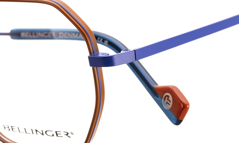 BELLINGER KARA-7 Brillestel (Form: Summerbird - Farve: Orange)