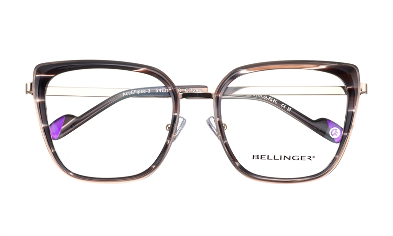 BELLINGER ACEELLIPSE-3 Brillestel (Form: Cat Eye - Farve: Grå)