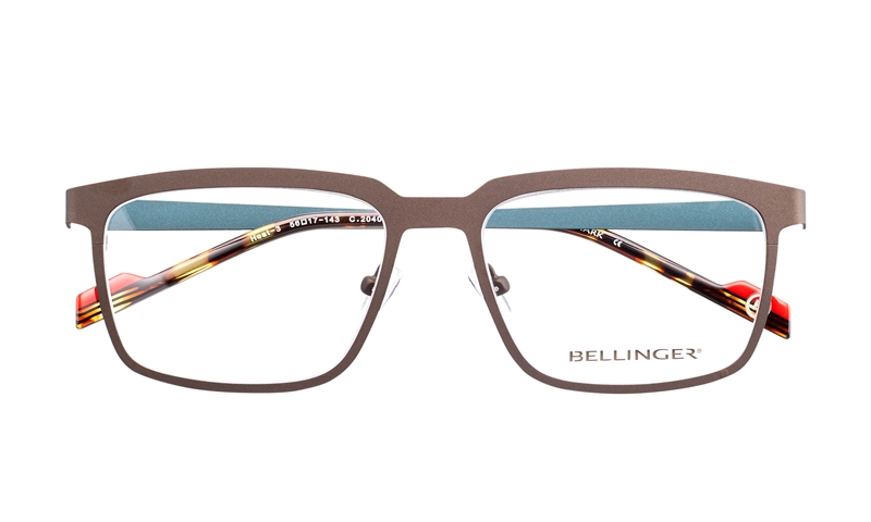 BELLINGER HEAT-3 Brillestel (Form: Firkantet - Farve: Brun)
