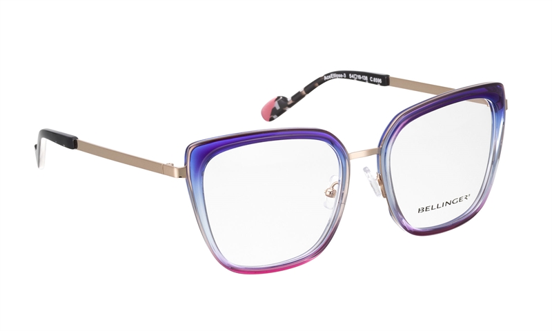 BELLINGER ACEELLIPSE-3 Brillestel (Form: Cat Eye - Farve: Lilla)