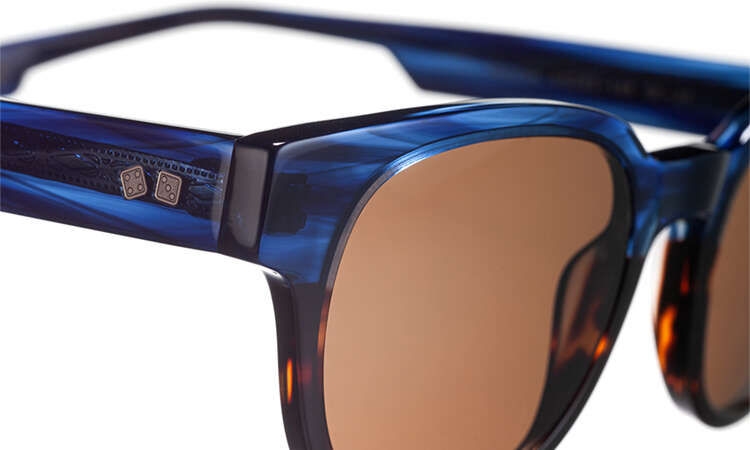 ENTOURAGE OF 7 BEACON Solbrille (Form: Panto - Farve: Blå)