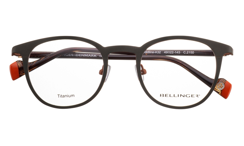BELLINGER BOLDLINE-A32 Brillestel (Form: Panto - Farve: Brun)