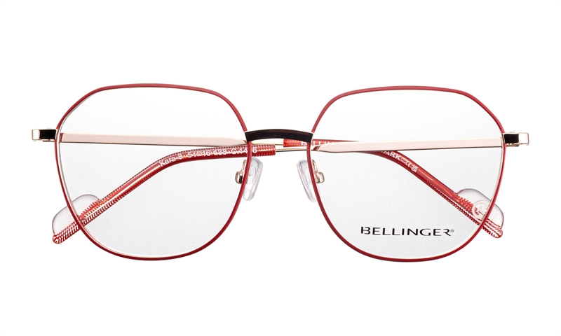 BELLINGER KARA-8 Brillestel (Form: Summerbird - Farve: Rød)