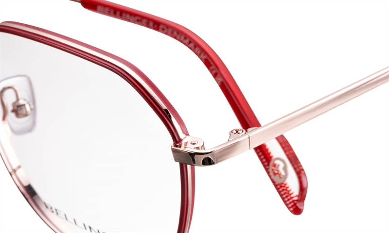 BELLINGER KARA-8 Brillestel (Form: Summerbird - Farve: Rød)