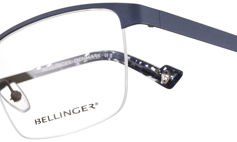 BELLINGER SONIC-6 Brillestel (Form: Firkantet - Farve: Blå)