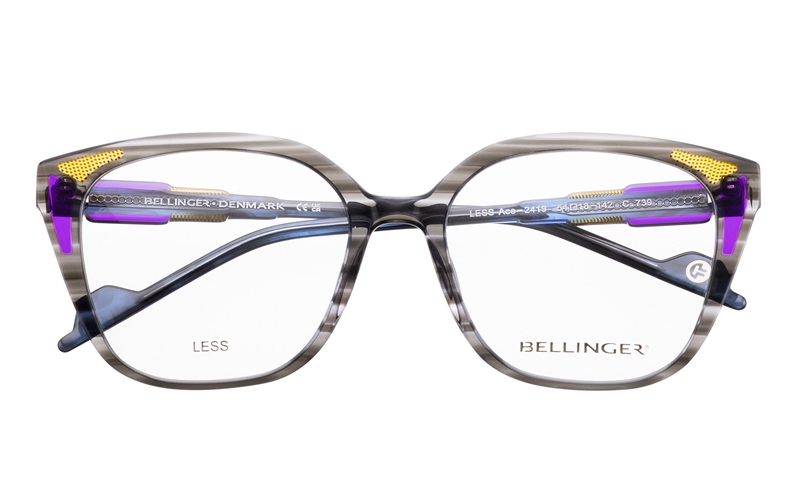 BELLINGER LESS-ACE-2419 Brillestel (Form: Cat Eye - Farve: Grå)