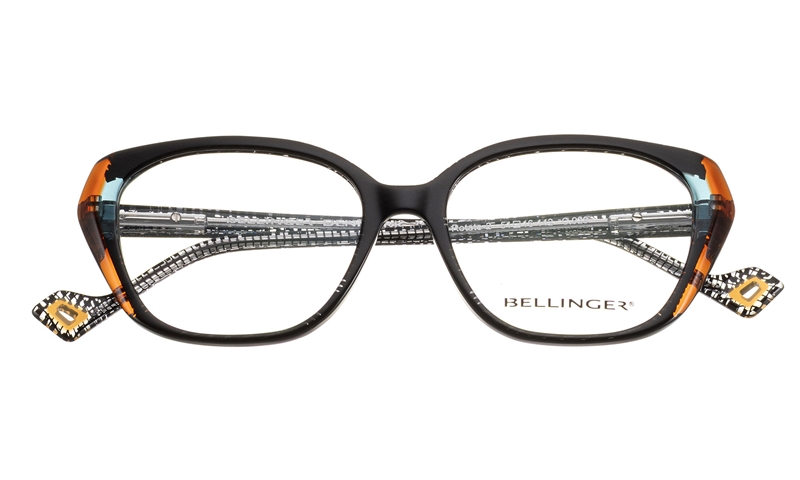 BELLINGER ROTATE-2 Brillestel (Form: Summerbird - Farve: Sort)