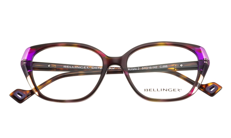 BELLINGER ROTATE-2 Brillestel (Form: Summerbird - Farve: Brun)