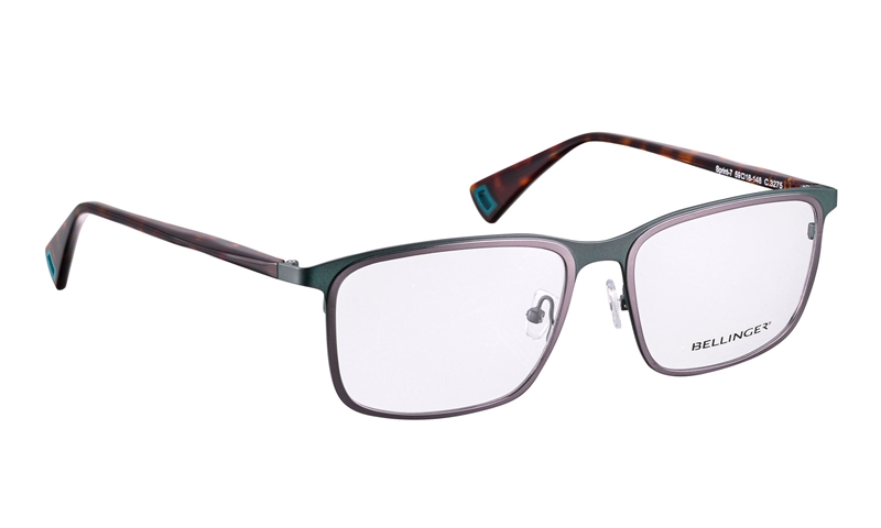 BELLINGER SPRINT-7 Brillestel (Form: Firkantet - Farve: Grøn)