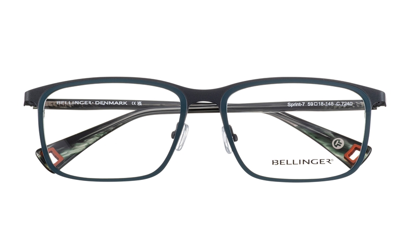 BELLINGER SPRINT-7 Brillestel (Form: Firkantet - Farve: Grå)