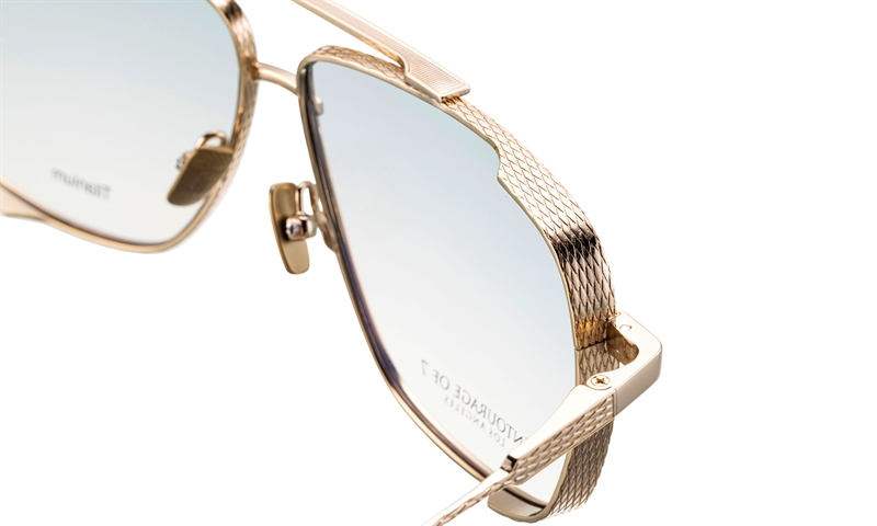 ENTOURAGE OF 7 KOTA Brillestel (Form: Firkantet - Farve: Guld)