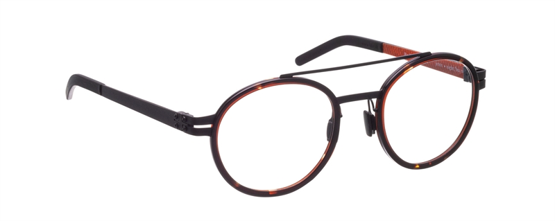 BLAC PARK Brillestel (Form: Rund - Farve: Sort)
