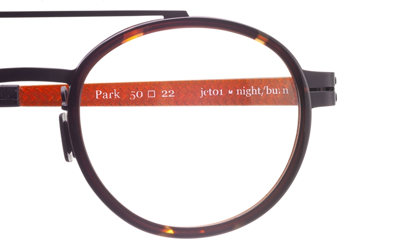 BLAC PARK Brillestel (Form: Rund - Farve: Sort)