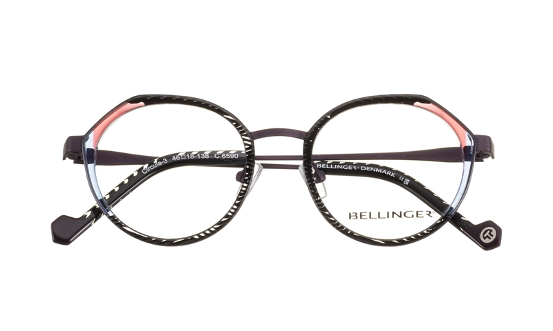 BELLINGER CIRCULA-3 Brillestel (Form: Summerbird - Farve: Lilla)