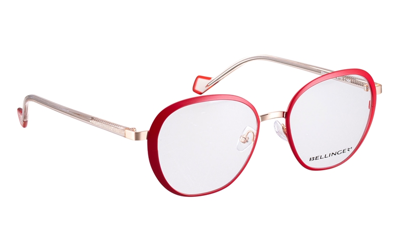 BELLINGER ELLIPSE-4 Brillestel (Form: Summerbird - Farve: Rød)