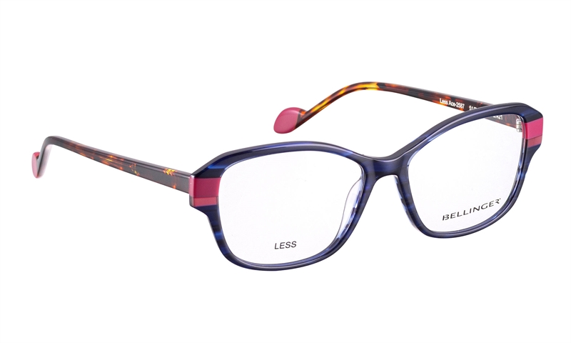 BELLINGER LESS-ACE-2587 Brillestel (Form: Cat Eye - Farve: Blå)