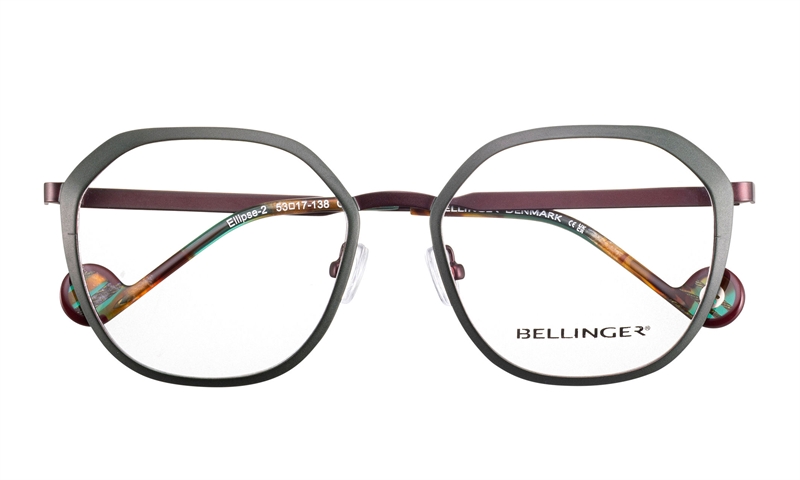 BELLINGER ELLIPSE-2 Brillestel (Form: Summerbird - Farve: Grøn)